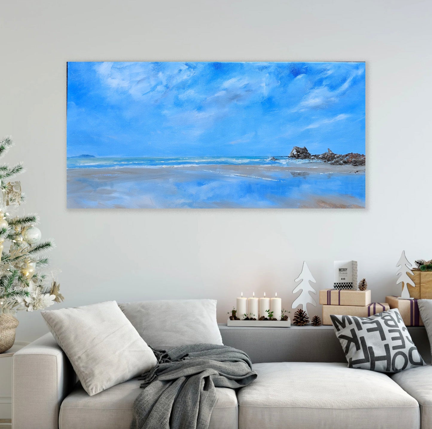 Beach picture of mangawhai New Zealand