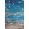 Abstract beach colour scarf with blue, whites and beige sands