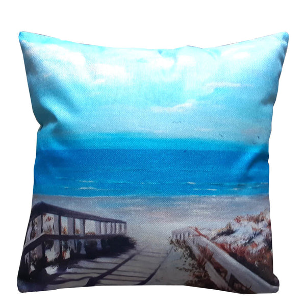 walk way to the beach 45cm cushion cover, inner included