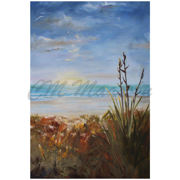 First Light at the Beach Greetings Card