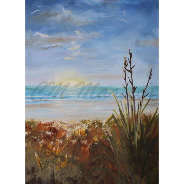 First Light at the Beach Print by Christina Maassen available A3 and A4 Size