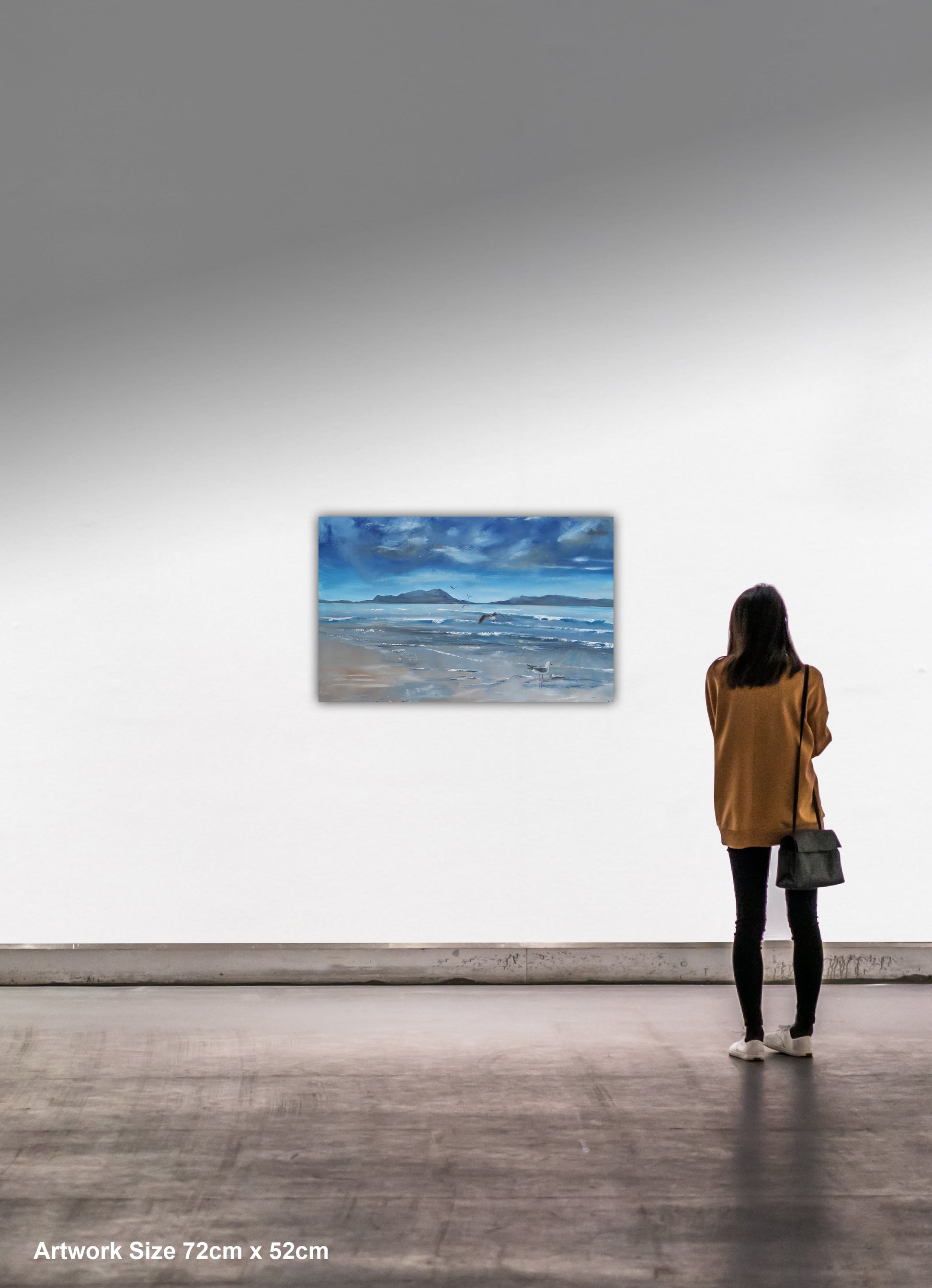 Incoming Storm painting Ruakaka Beach 