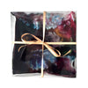 Colourful floral silk neck scarf