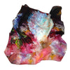 Colourful floral silk neck scarf