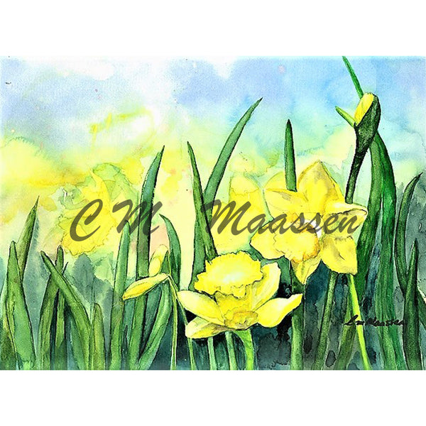 Daffodils Card by Christina Maassen 