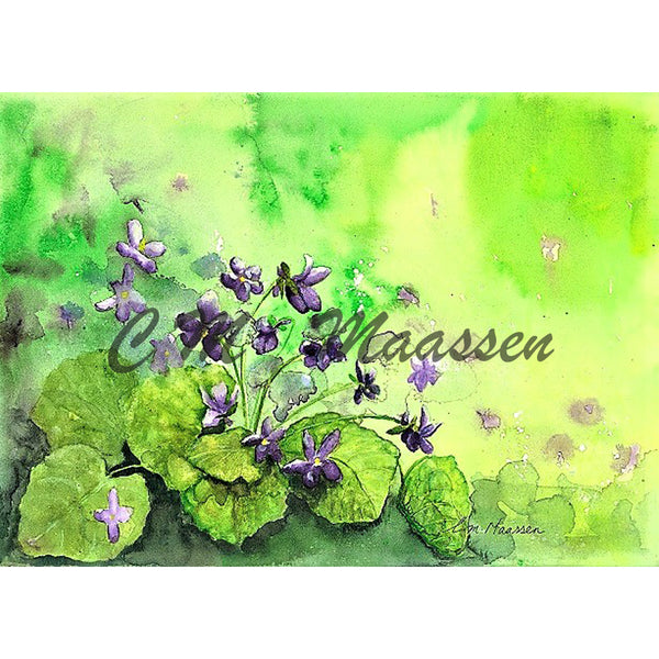 Violets Cards by Christina Maassen 
