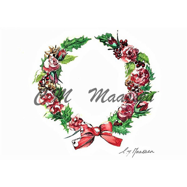 Christmas Wreath Cards by Christina Maassen 