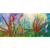Original New Zealand artwork of beach flowers , abstract colours 