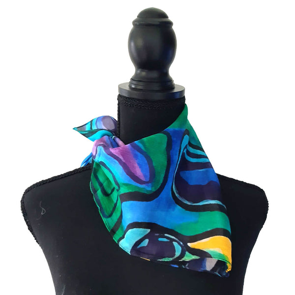 Paul shell inspire silk neck scarf 