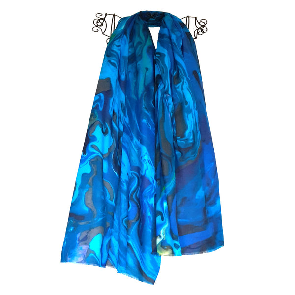 Paua Pouring Scarf by Christina Maassen