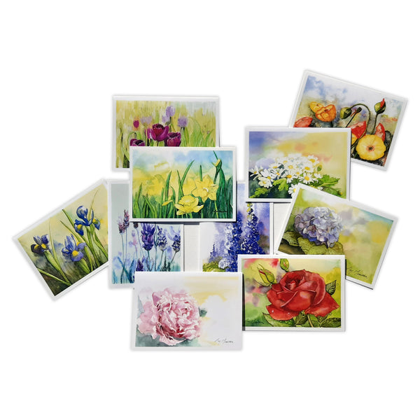 Pretty Floral Cards Card Pack by Christina Maassen