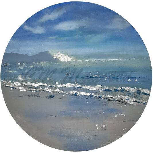 Sparkle like Diamonds Ruakaka Beach original painting New Zealand  art